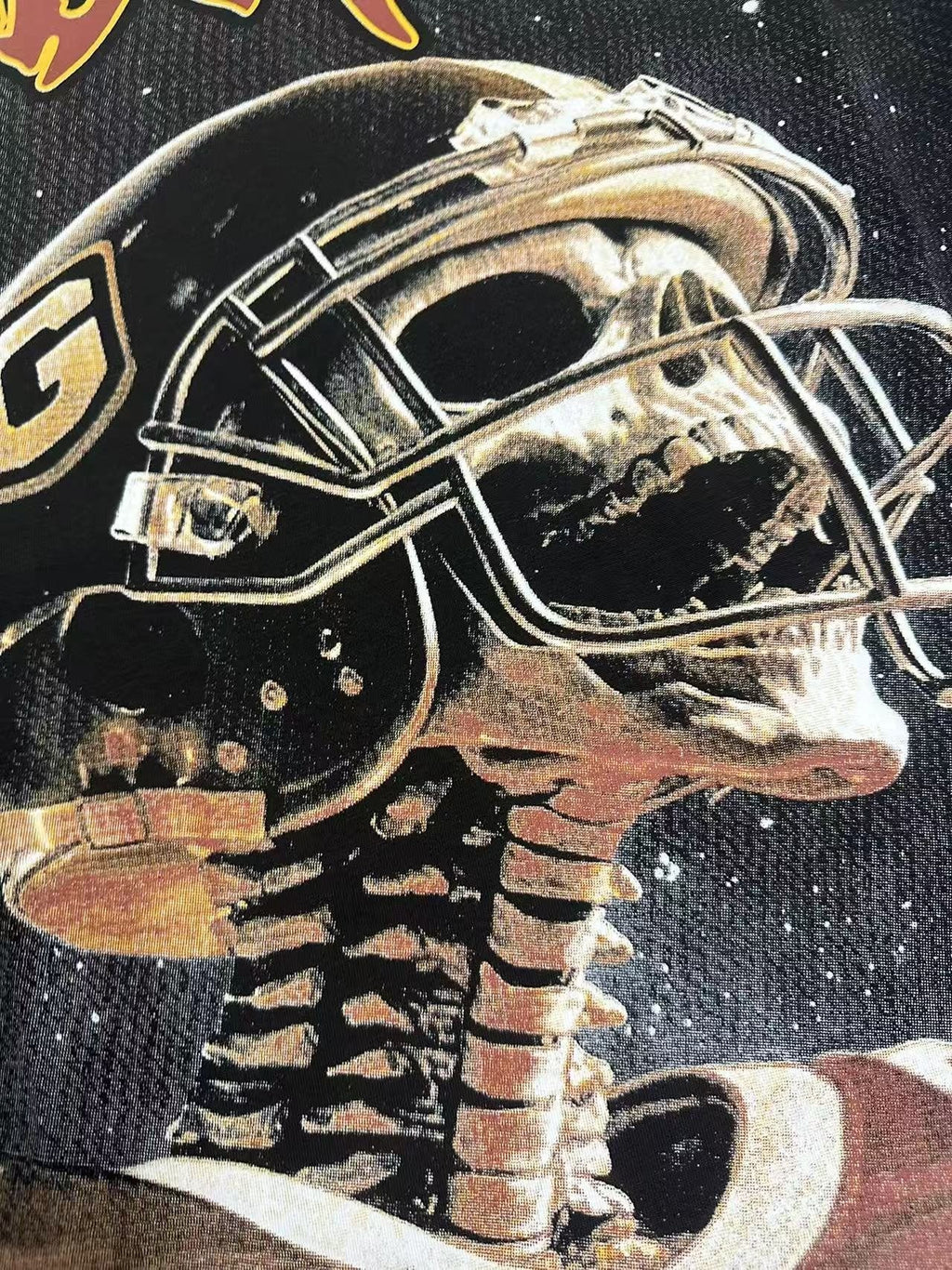 Godspeed Football Skeleton Graphic Short-Sleeve T-Shirt