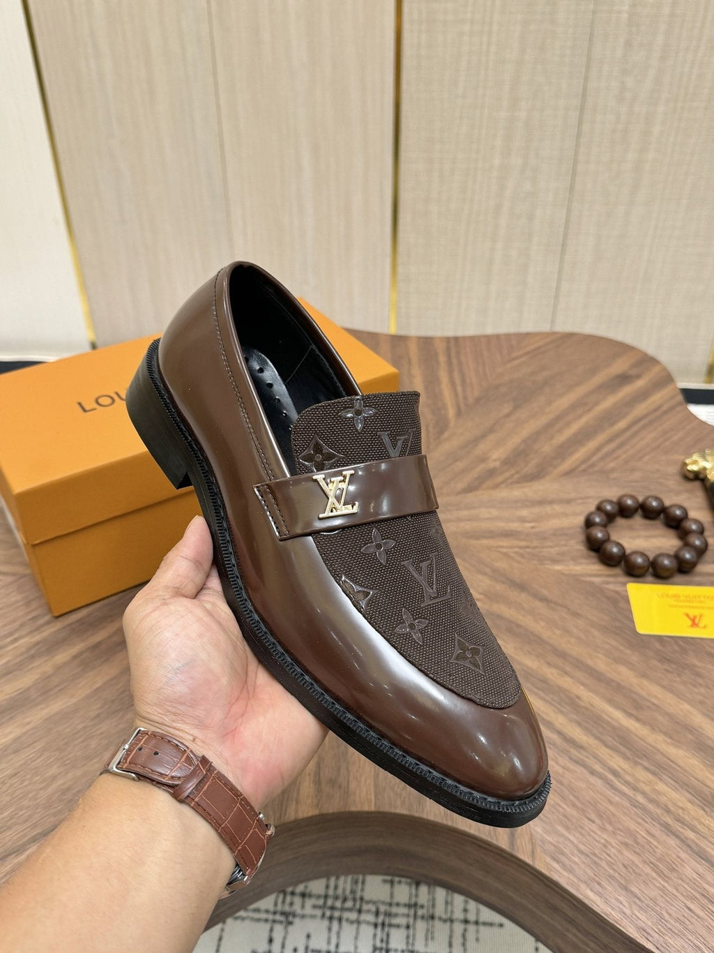 Louis Vuitton Monogram Buckle Loafers - Rounded Toe